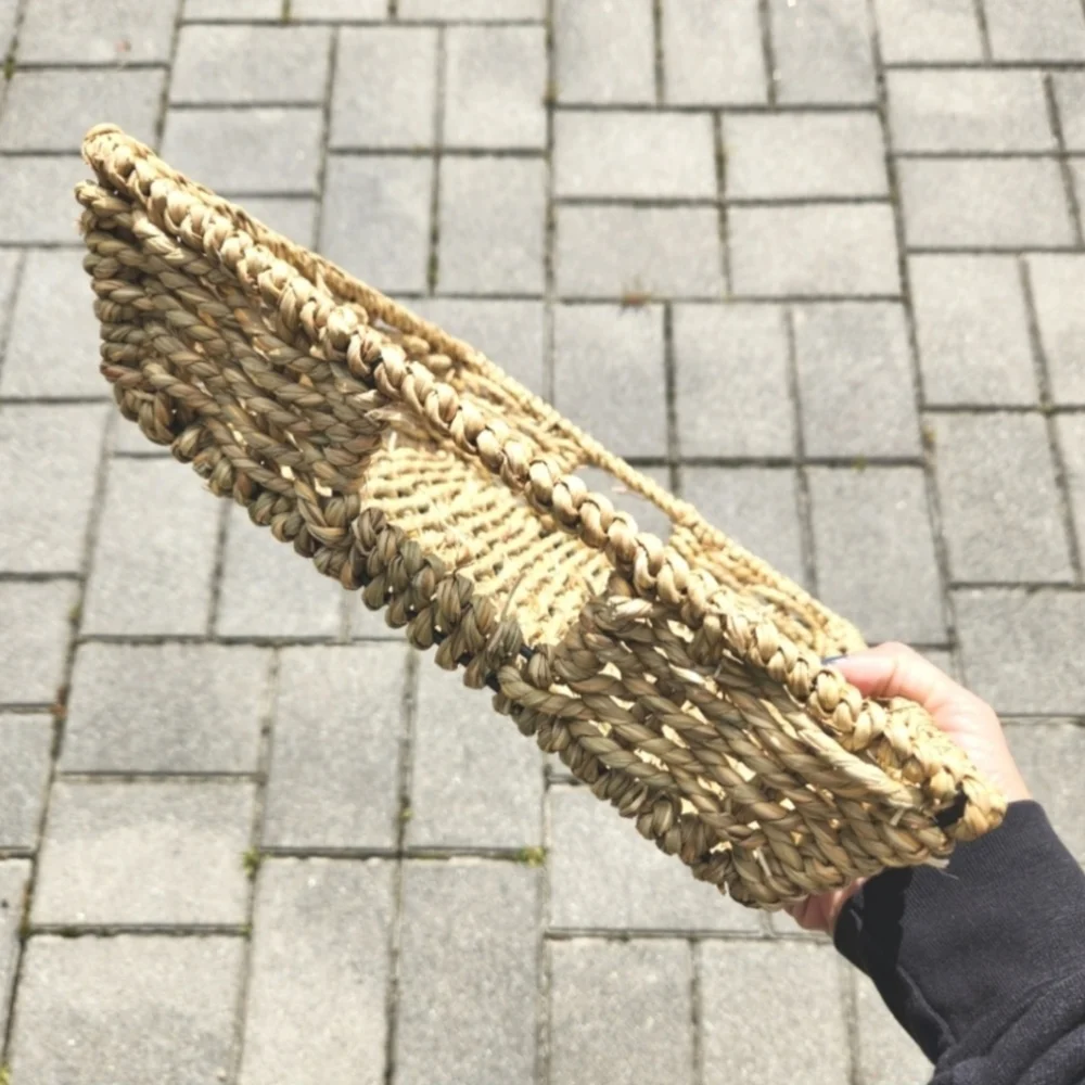 Restoration Hardware Water Hyacinth Wicker Basket